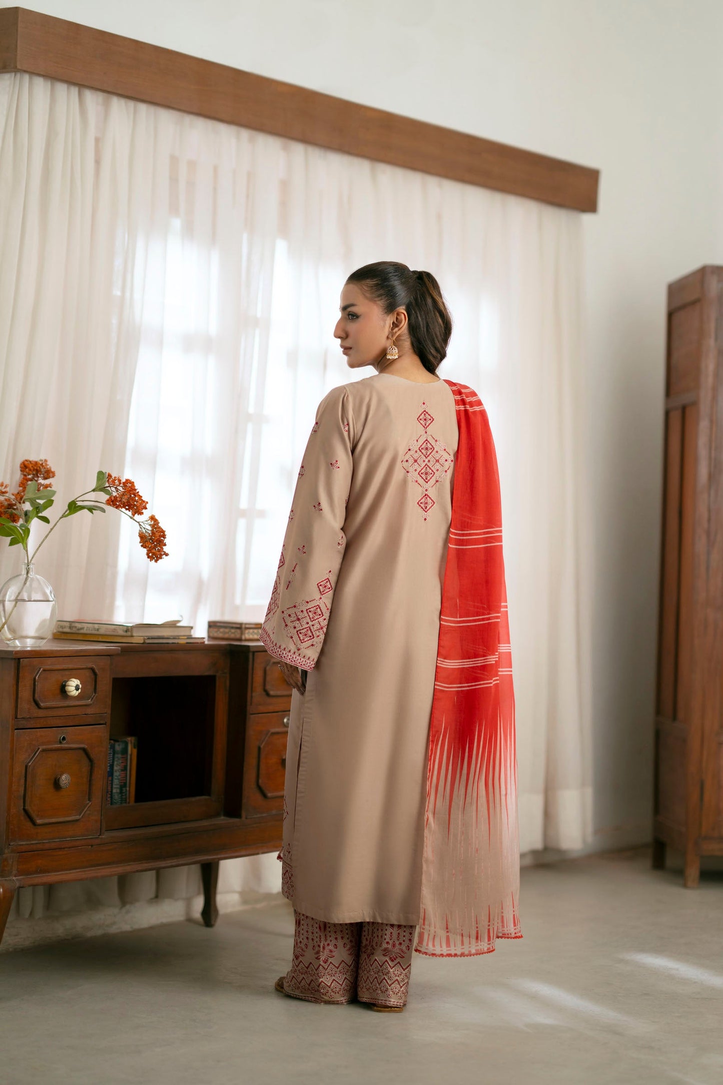 Cotton Lawn Dyed Embroidery
