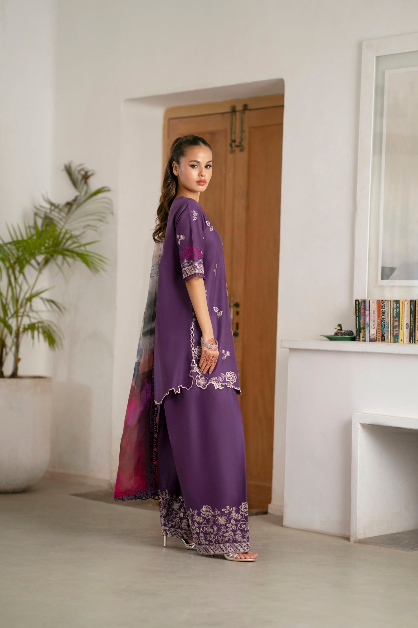 Cotton Lawn Dyed Embroidery
