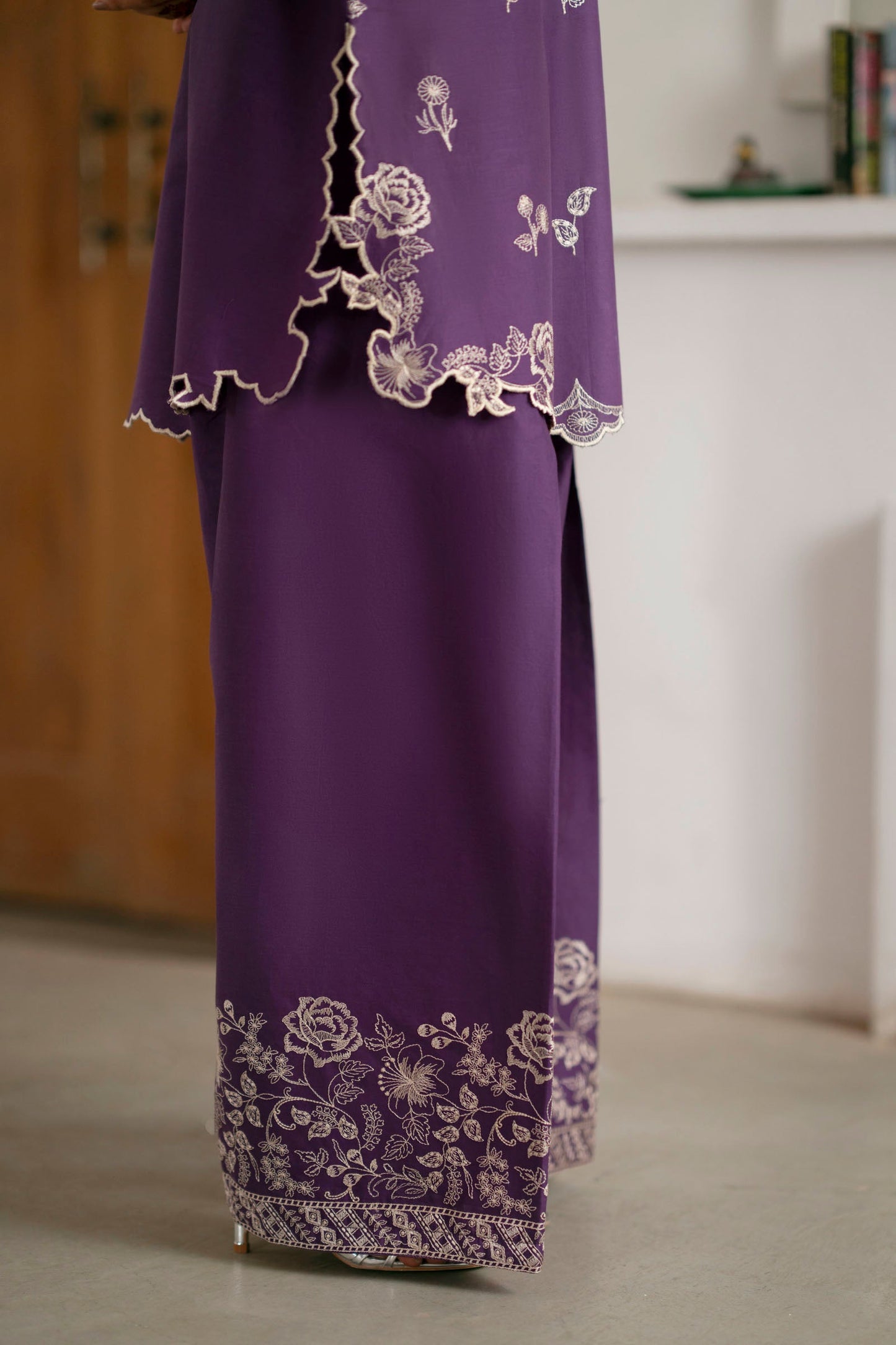 Cotton Lawn Dyed Embroidery