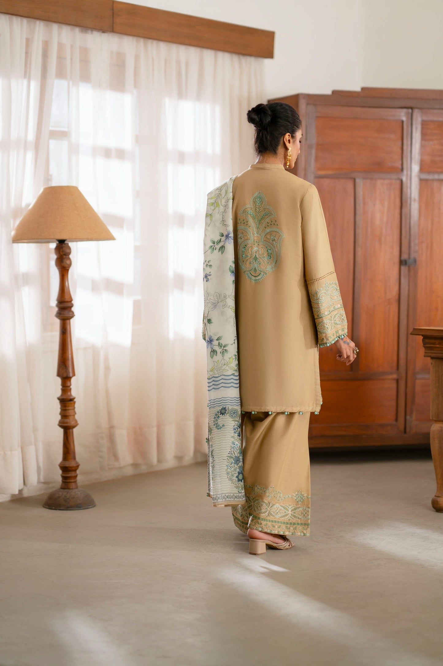 Cotton Lawn Dyed Embroidery