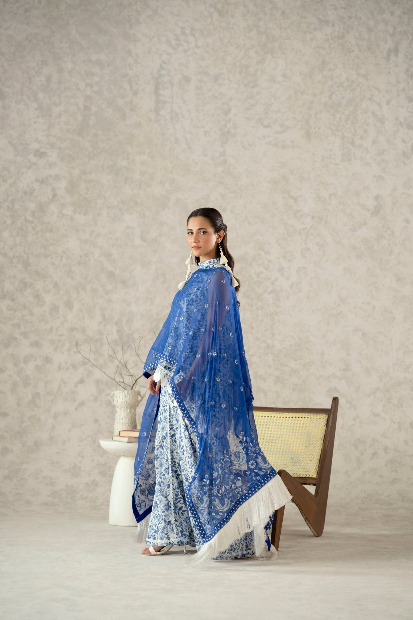 Cotton Lawn Digital Print Embroidery