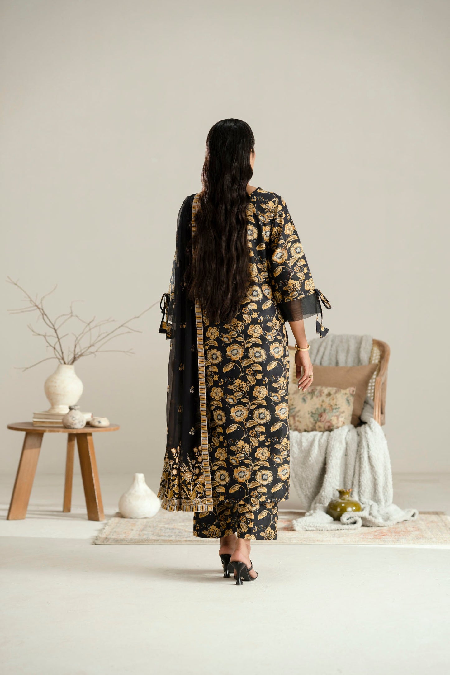 Cotton Lawn Digital Print Embroidery