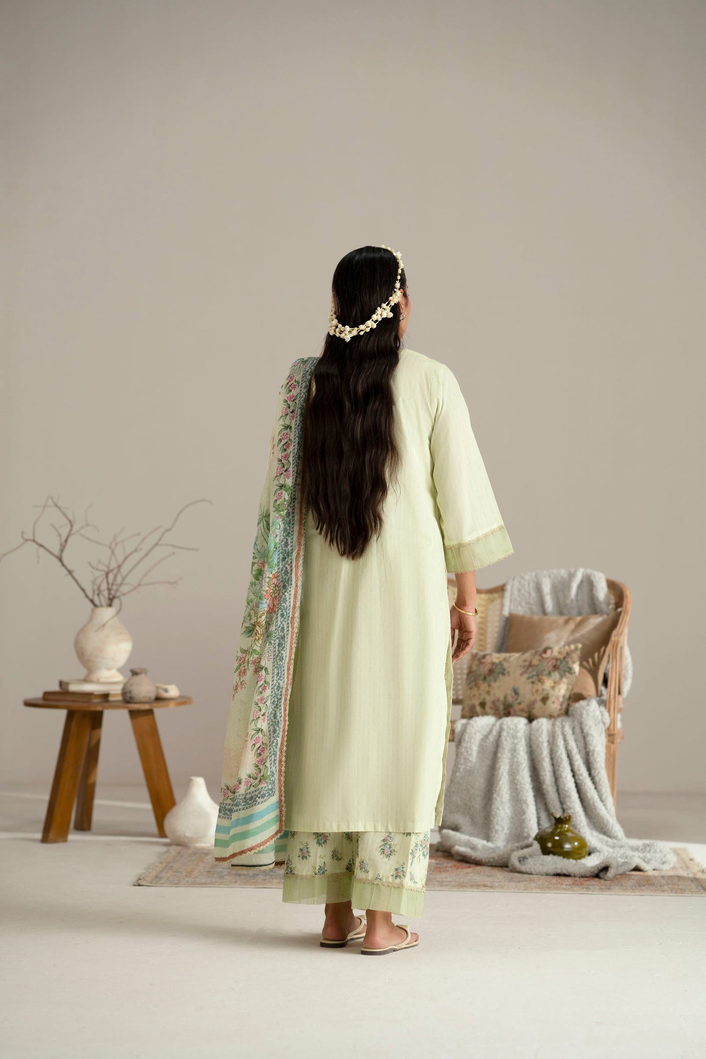 Cotton Lawn Digital Print Embroidery