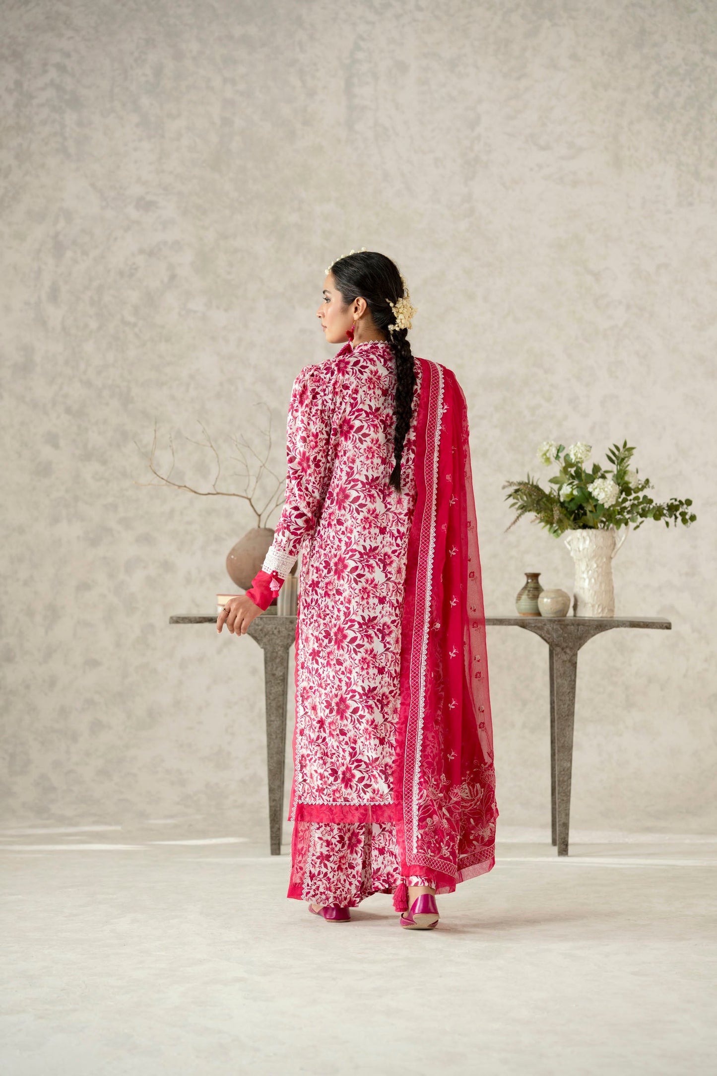 Cotton Lawn Digital Print Embroidery