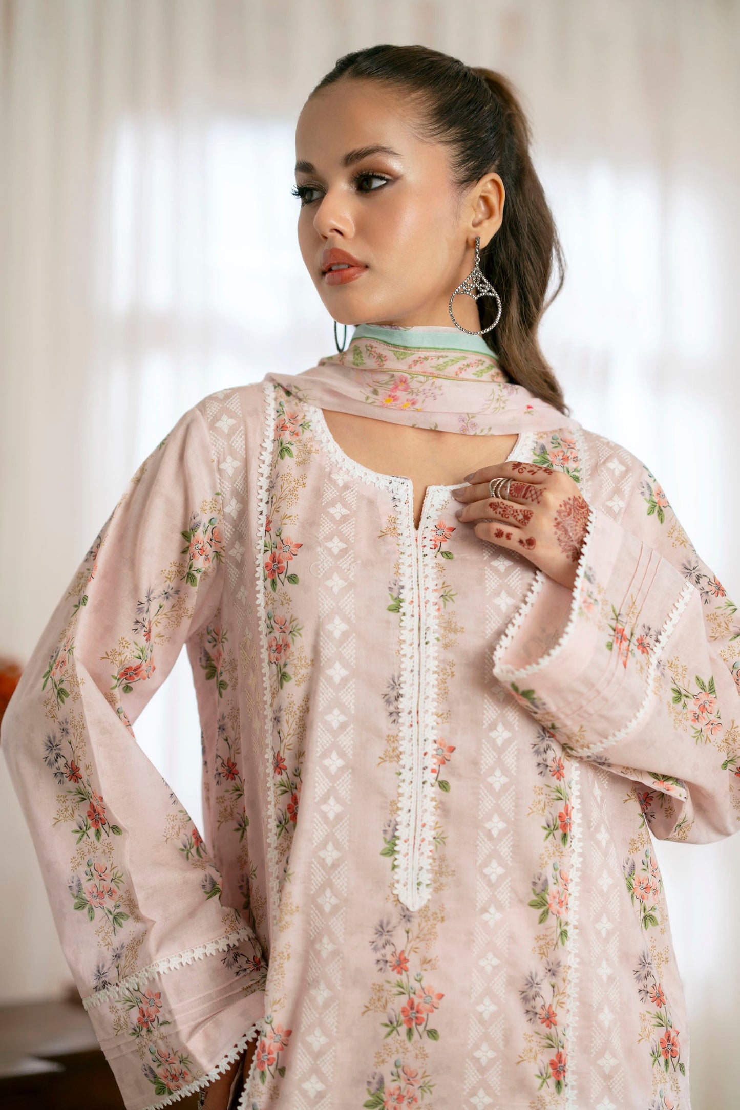 Supreme Lawn Digital Print Embroidery