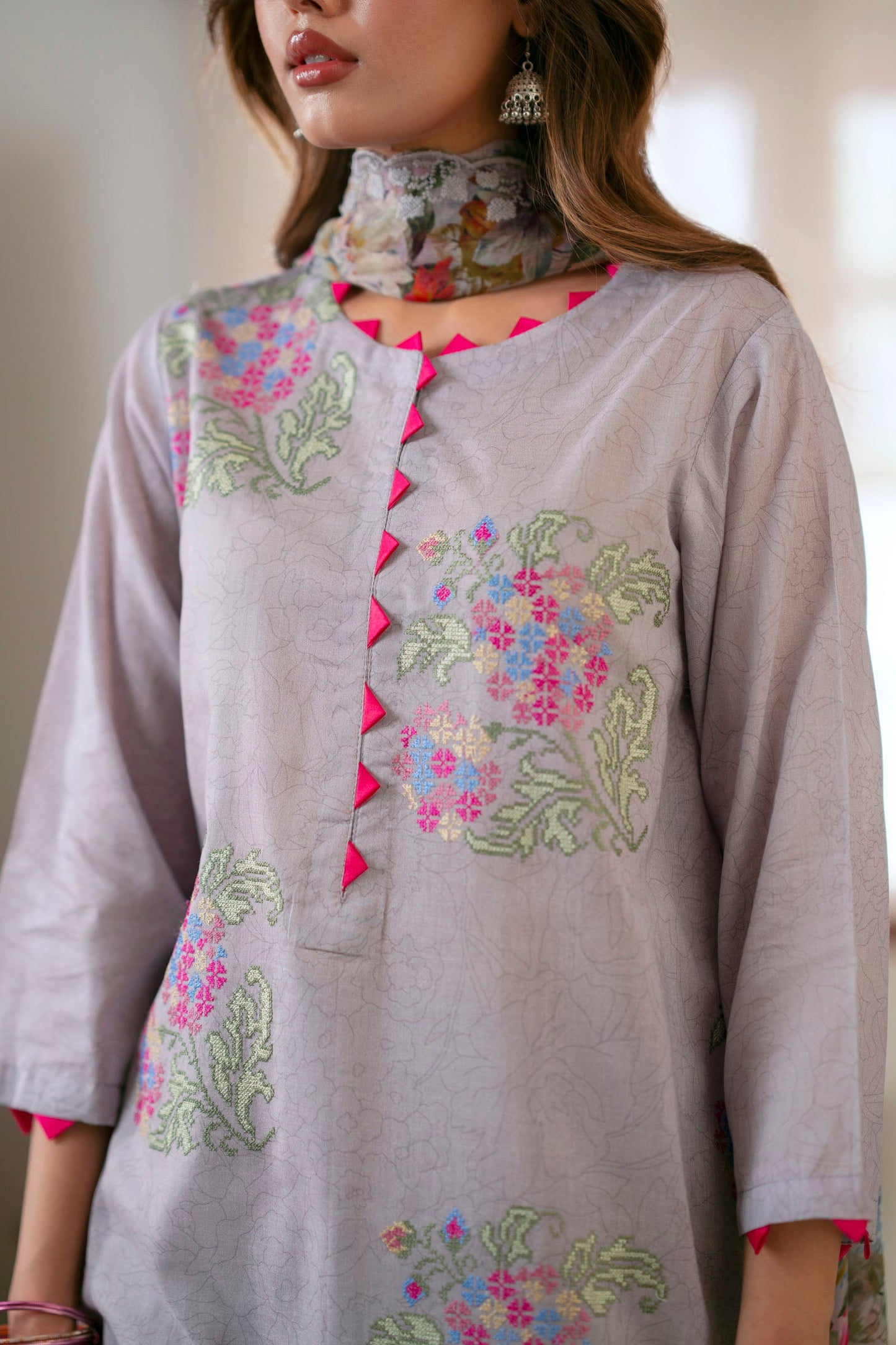 Supreme Lawn Digital Print Embroidery