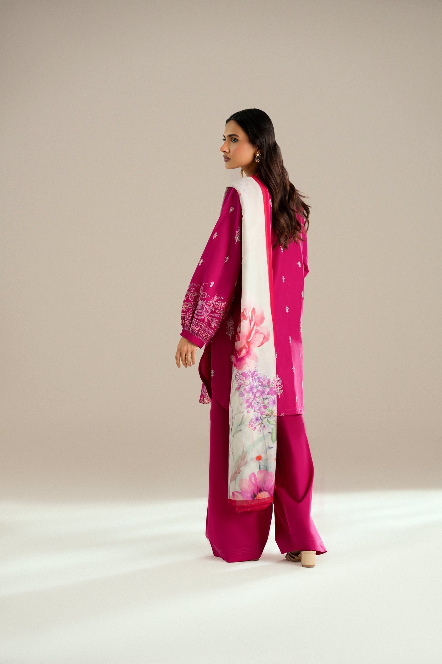 Cotton Lawn Dyed Embroidery