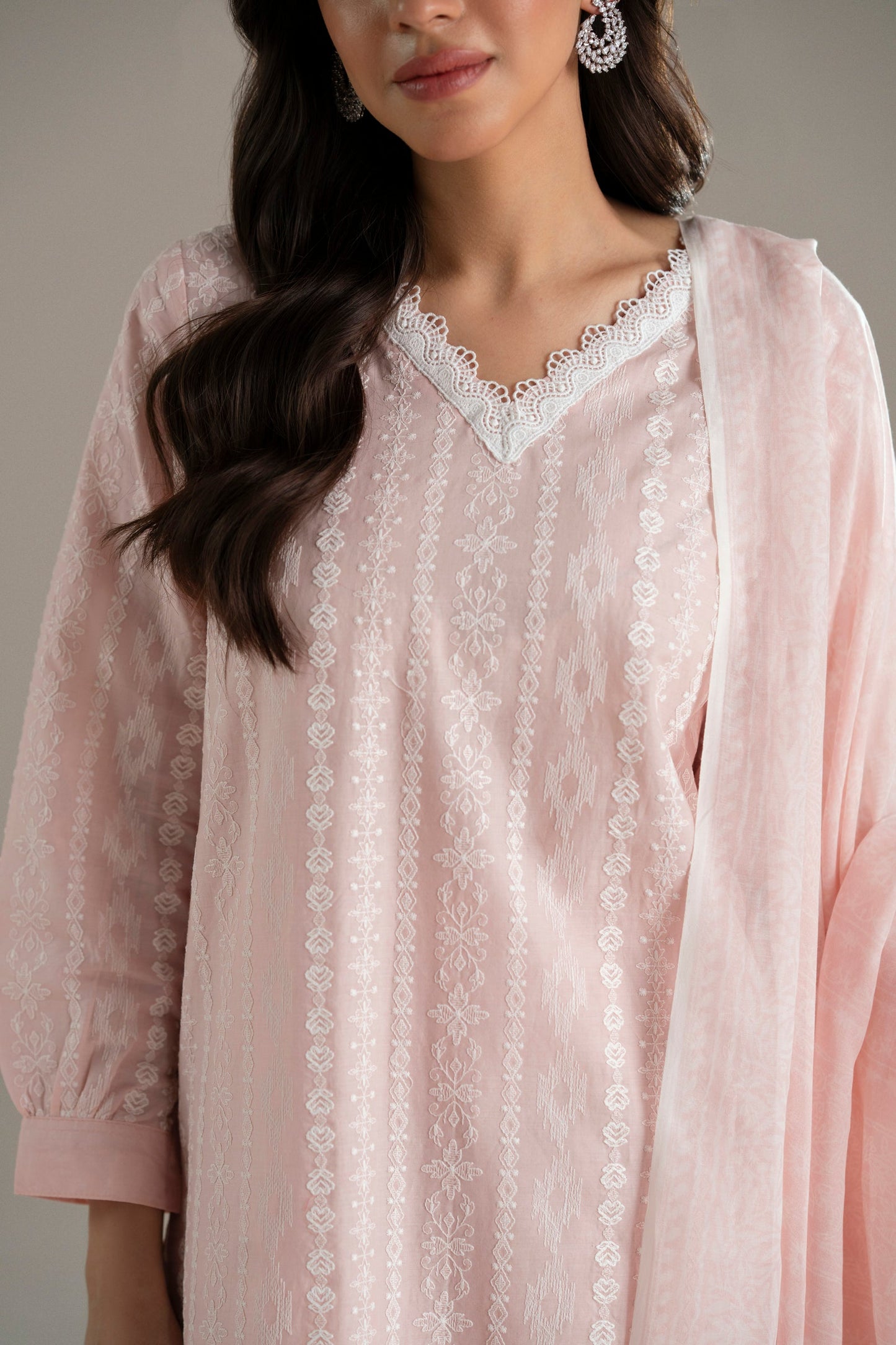 Cotton Lawn Dyed Embroidery