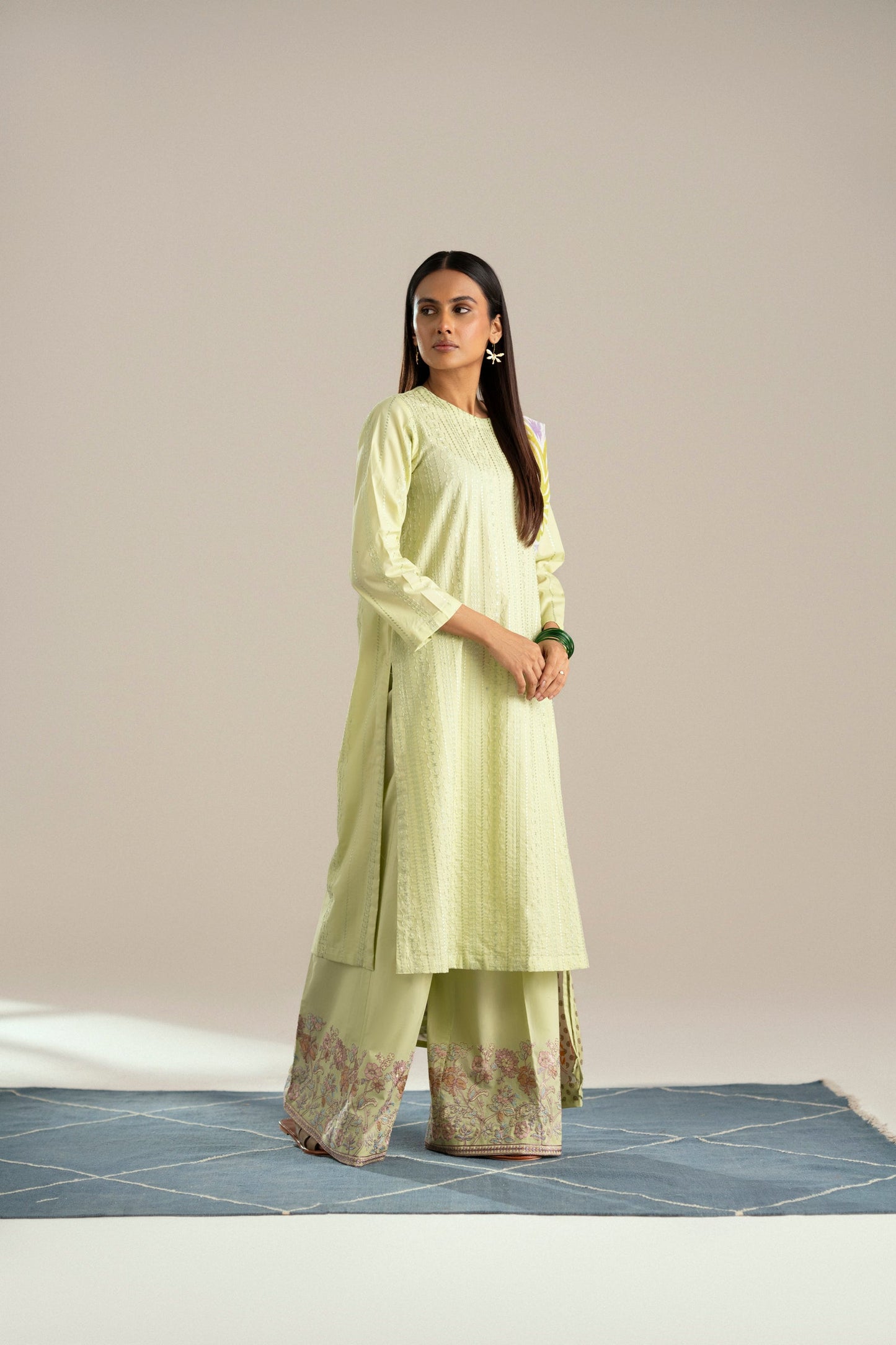 Cotton Lawn Dyed Embroidery