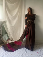 Earthy BrownHandloom saree