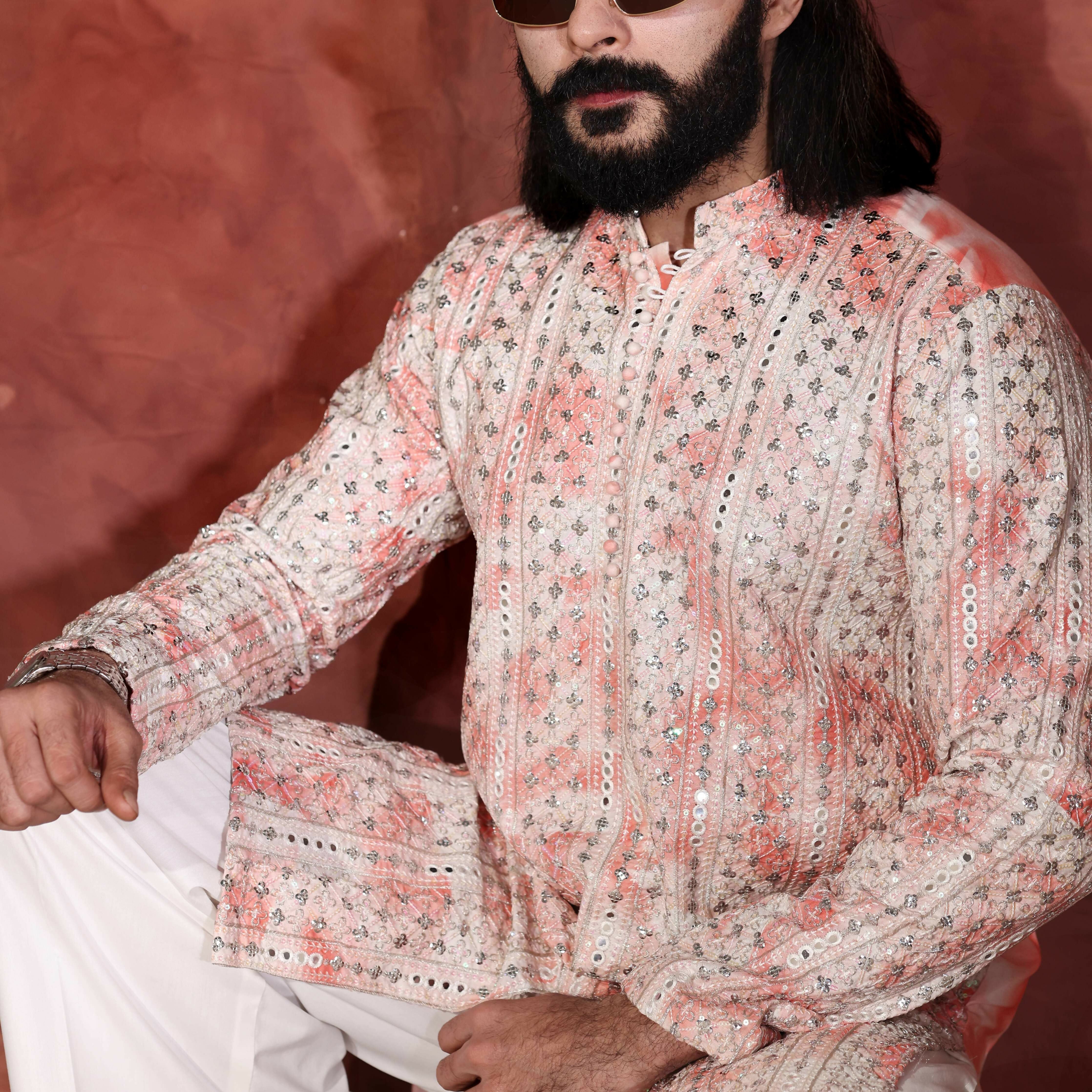 CK 766 Pink Chikankari Kurta