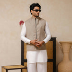 Taupe WaistCoat For Men