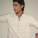 CK 762 White Chikankari Kurta
