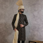 ER SH 115 Black Sherwani