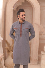 ER 691 Grey Men's Kurta Pajama