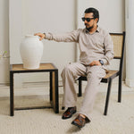 ER 804 Mid Beige Kurta Flap Cut Farshi
