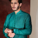 CK 768 Teal Green Chikankari Kurta