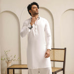 ER 810 Shining White Executive Shalwar Kameez