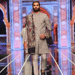 BCW 62 Grey Hand Work Groom Sherwani