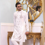 CK 717 White Kurta Pajama For Men
