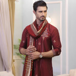 CK 714 Maroon Kurta Pajama Male