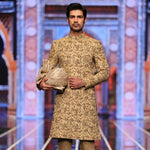 BCW 57 Pale Brown Hand Work Sherwani For Groom