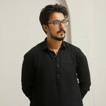 Jet Black Executive Shalwar Kameez