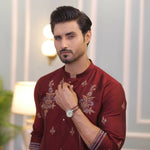 CK 714 Maroon Kurta Pajama Male