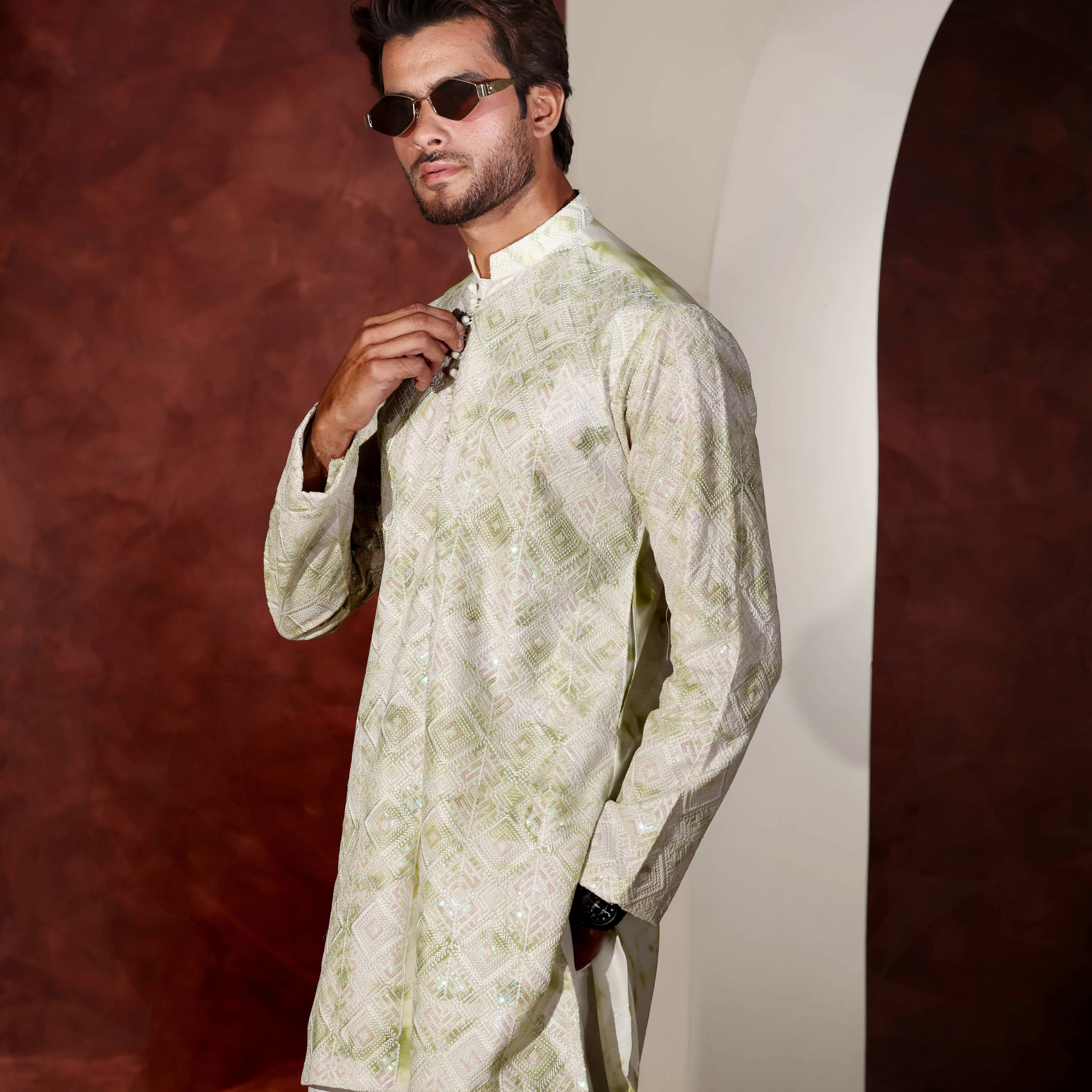 CK 769 Rangari Chikankari Kurta