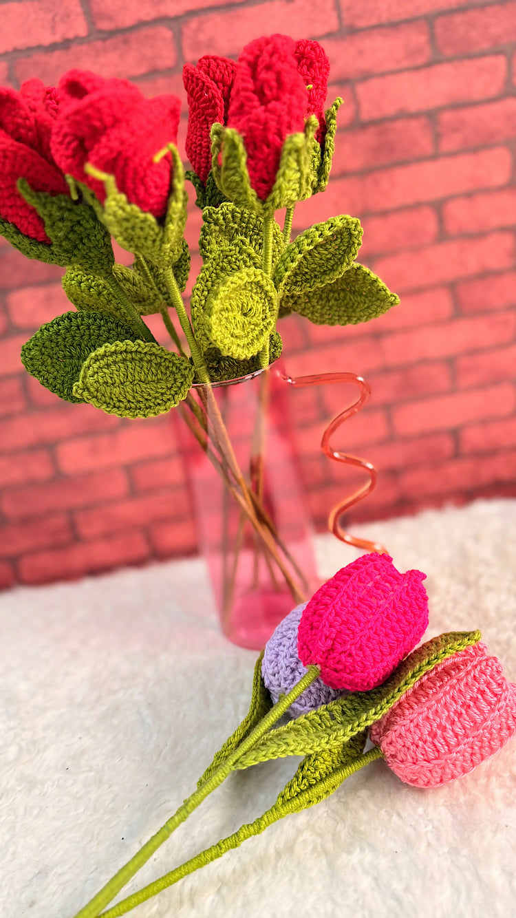 Crocheted flower