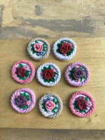 Twisted floral studs