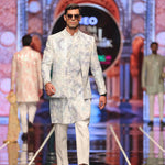 BCW 53 Patel Blue Ombre Front Open Prince Coat
