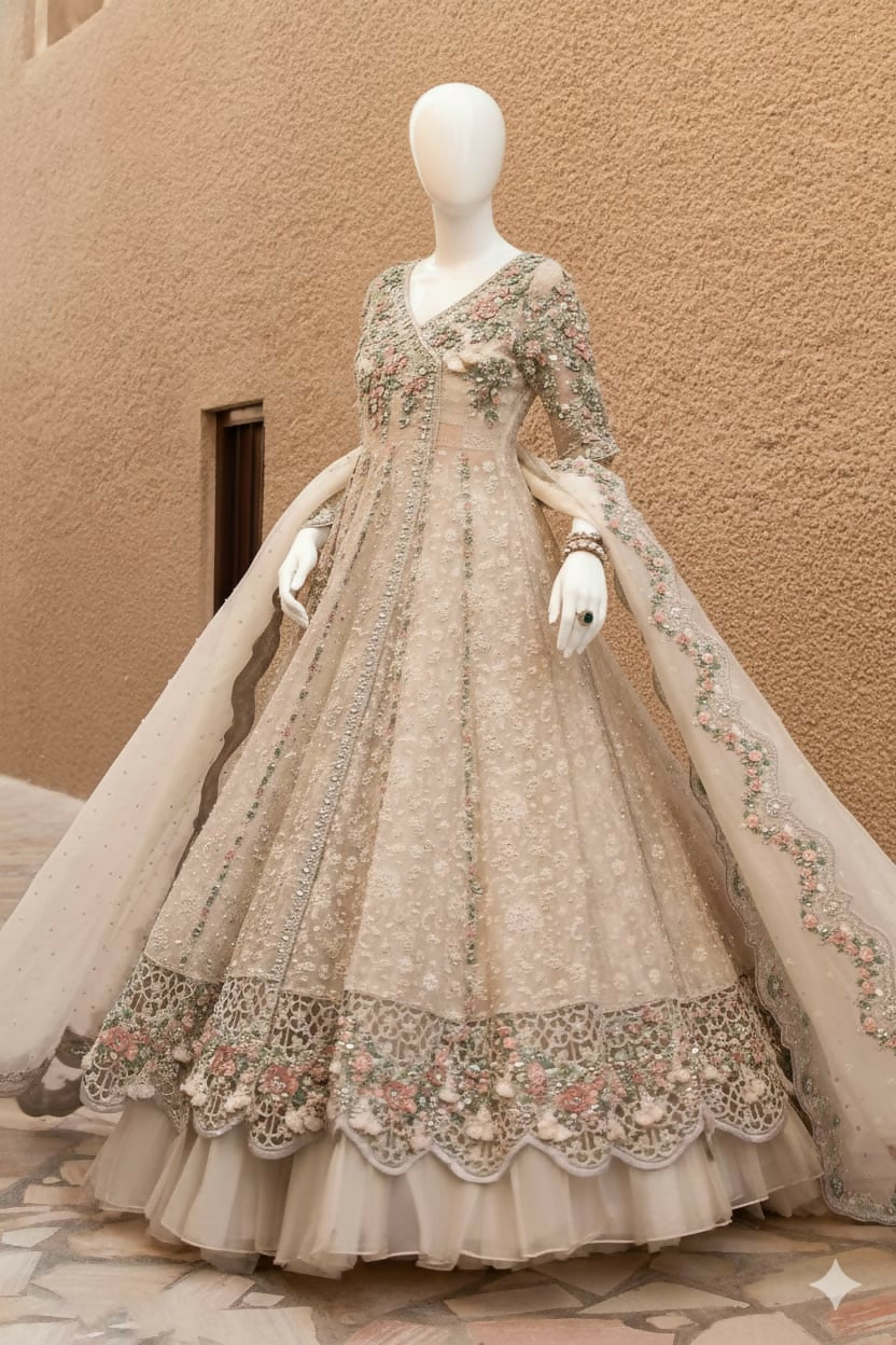 Maria.B – FX-862 (Silver Blush Organza)