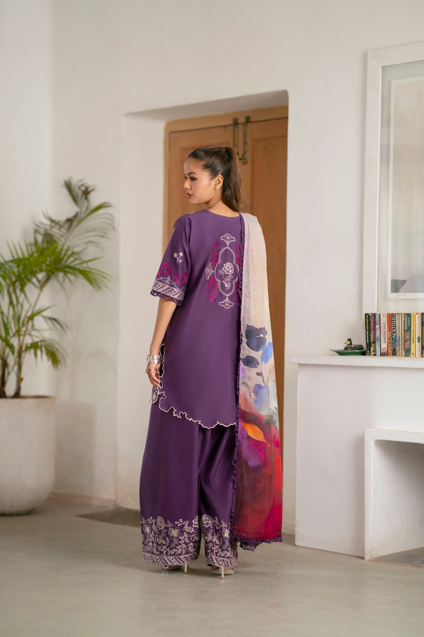 Cotton Lawn Dyed Embroidery