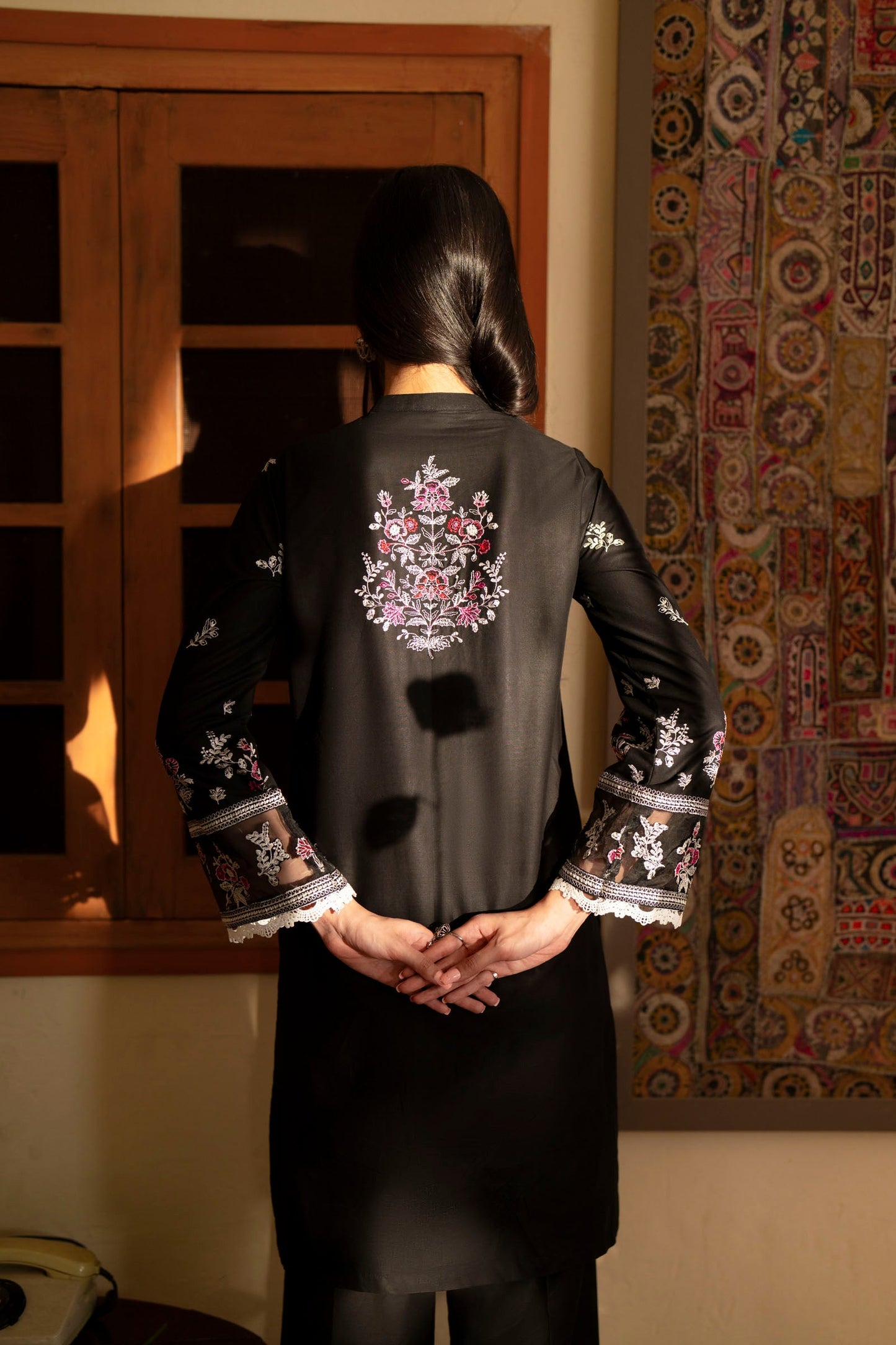 Cotton Lawn Dyed Embroidery