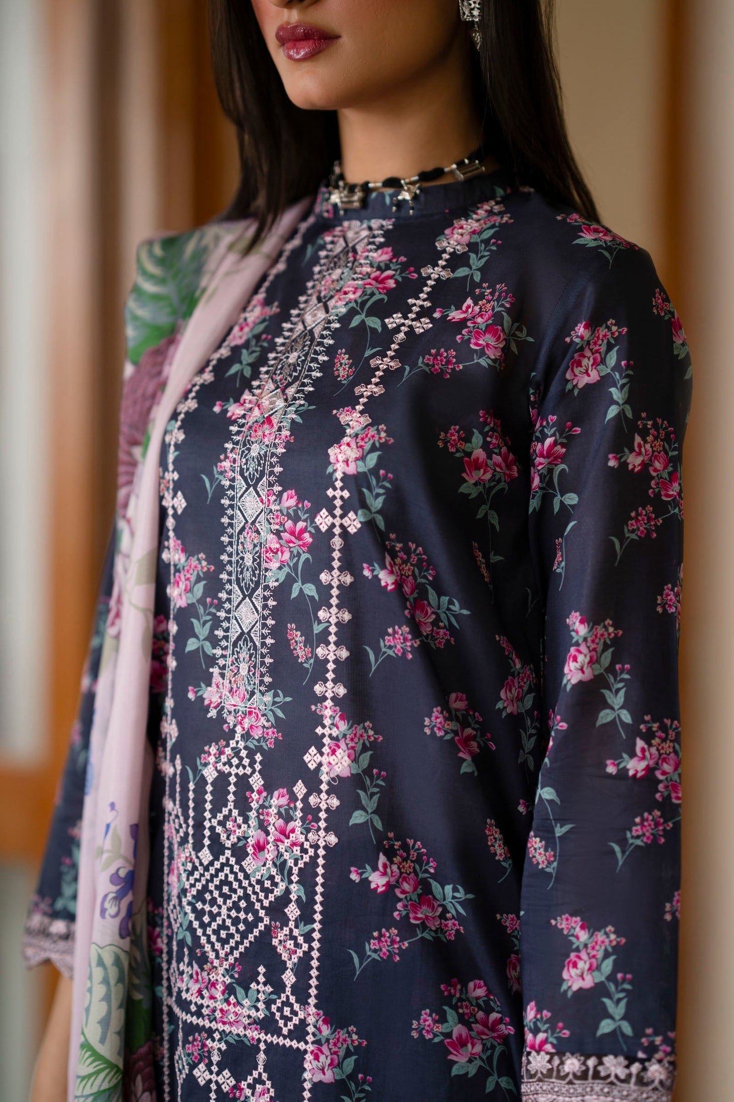 Supreme Lawn Digital Print Embroidery