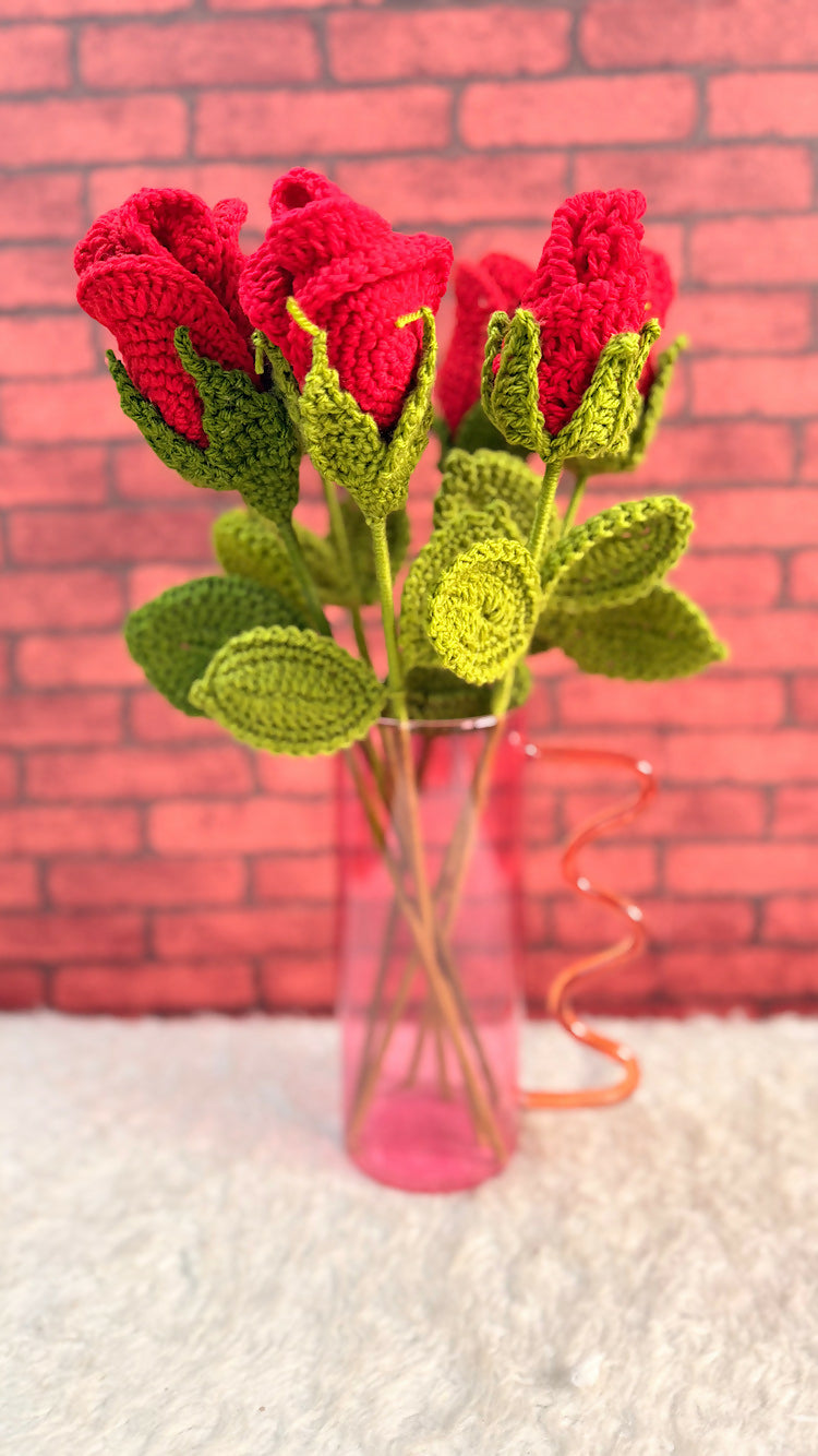 Crocheted flower