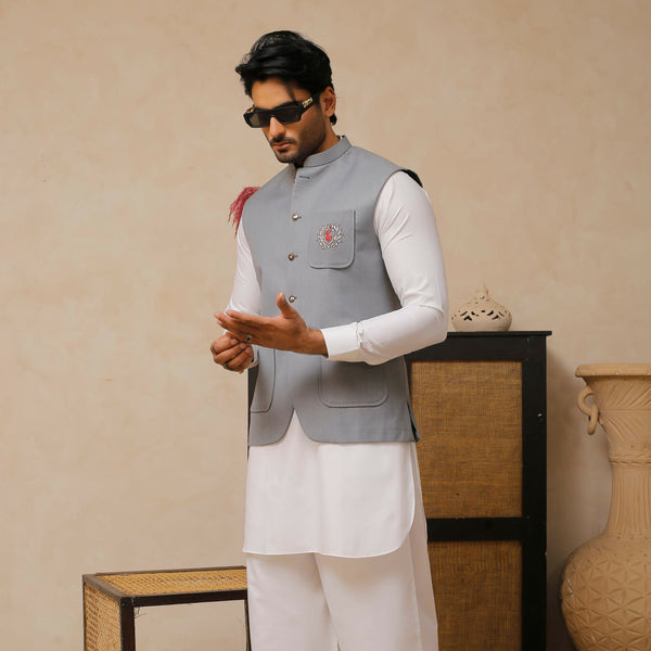 Formal Grey WaistCoat
