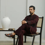 ER 501 Dark Maroon Kurta Bell Bottom Trouser