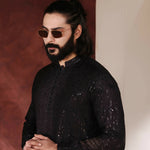 CK 775 Black Chikankari Kurta