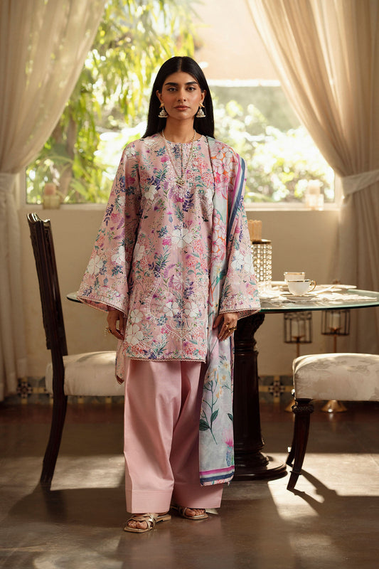 Cotton Lawn Digital Print Cotton Thread Embroidery