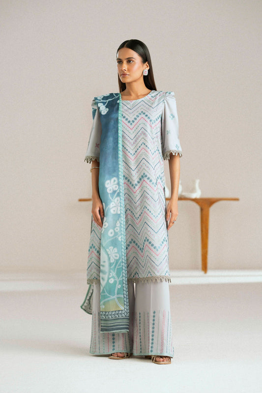 Cotton Lawn Dyed Embroidery