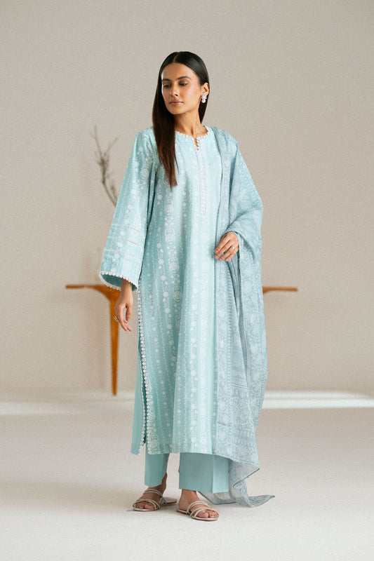 Cotton Lawn Dyed Embroidery