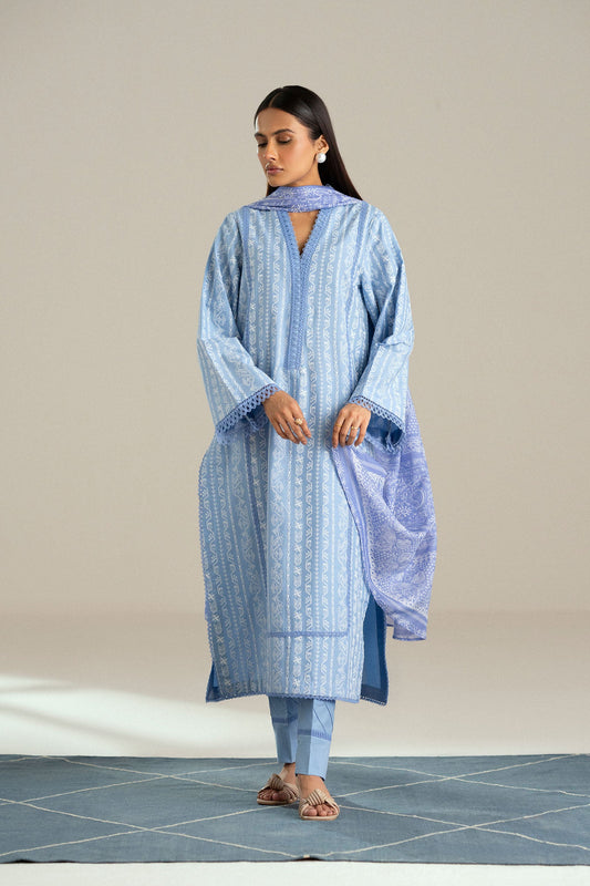 Cotton Lawn Dyed Embroidery