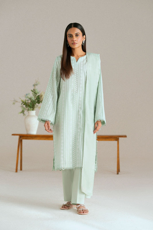 Cotton Lawn Dyed Embroidery