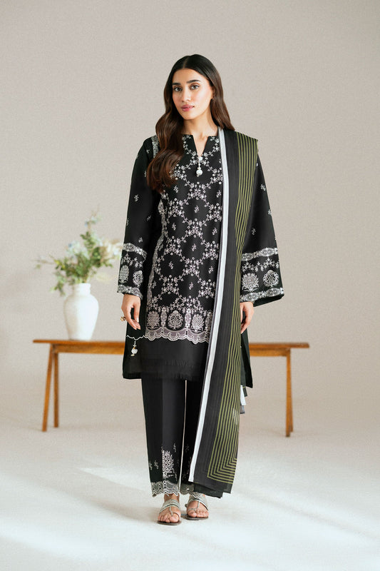 Cotton Lawn Dyed Embroidery