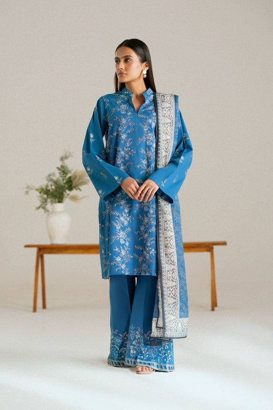 Cotton Lawn Dyed Embroidery