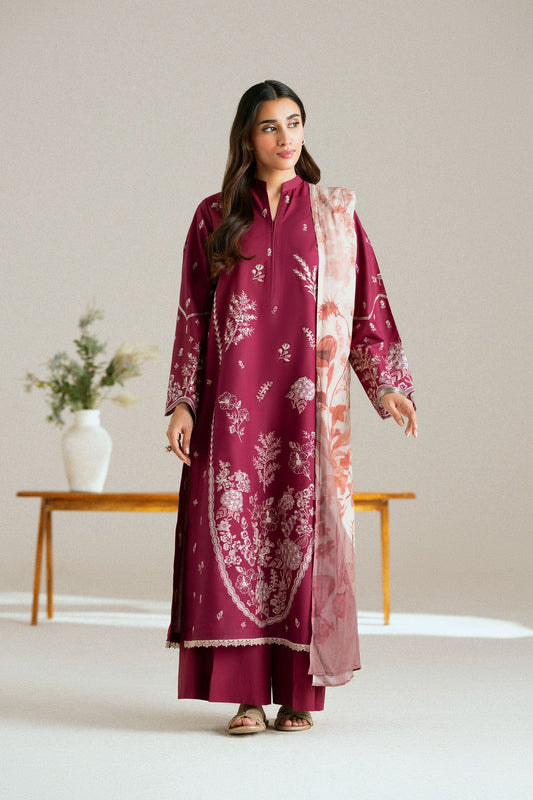 Cotton Lawn Dyed Embroidery