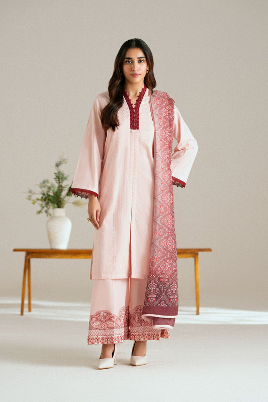 Cotton Lawn Dyed Embroidery