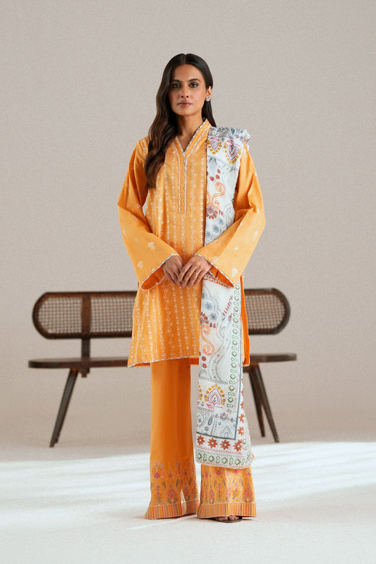 Cotton Lawn Dyed Embroidery